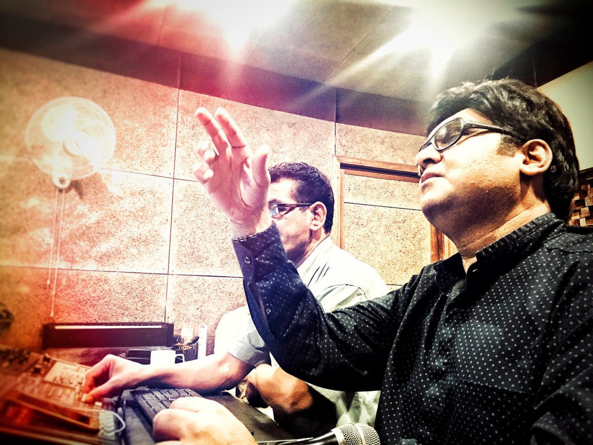 Musicians working together in Sabrang’s recording archive