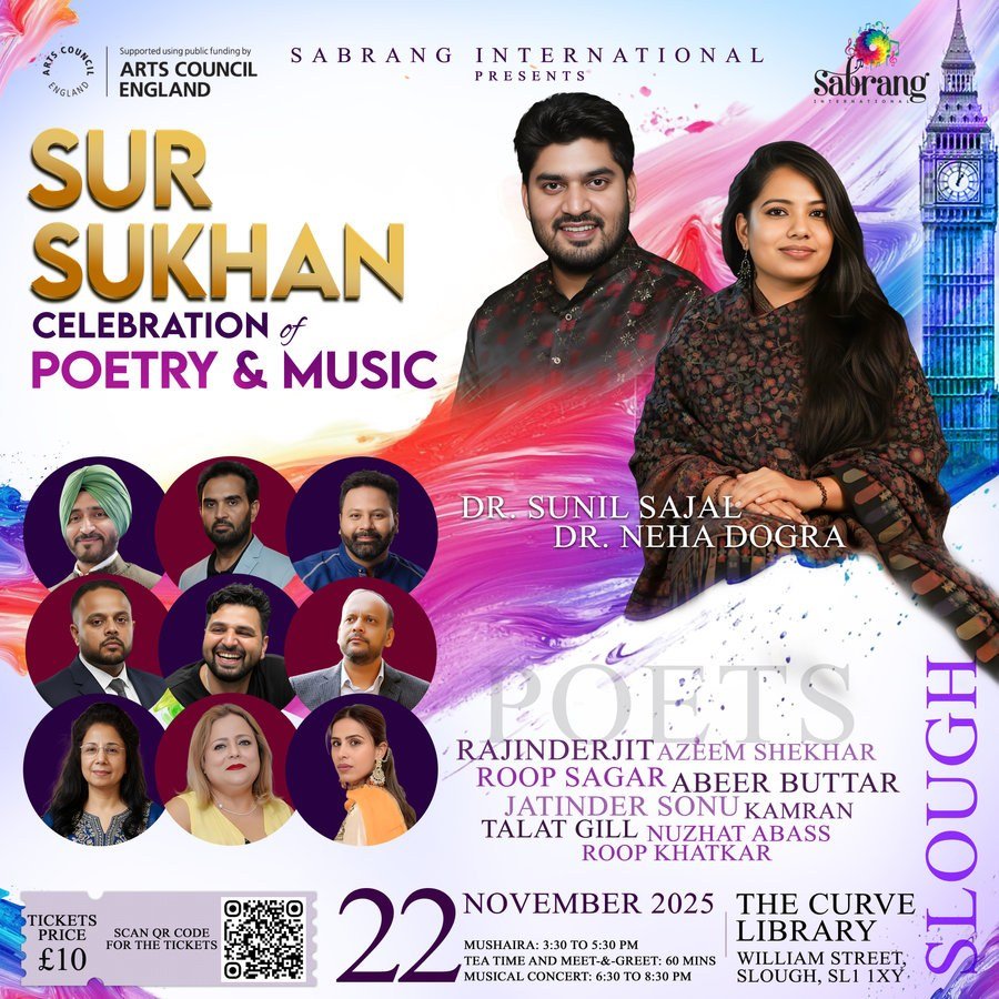 Sur Sukhan – Celebration of Poetry & Music event poster